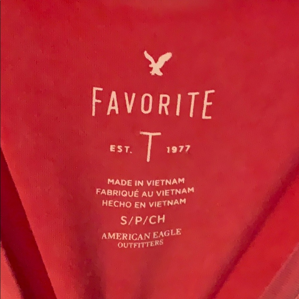 A&E Salmon Pink Favorite V-Neck T - Picture 3 of 4